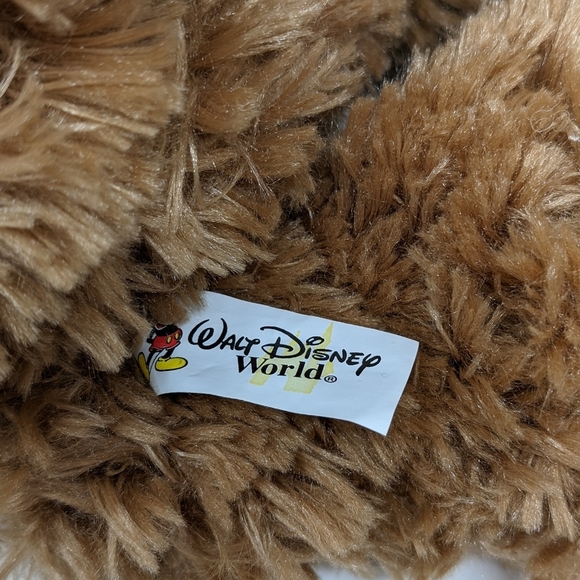 WALT Disney World Pre Duffy Bear With Vintage Tag Tan Plush Hidden Mickey 16" - Picture 10 of 10